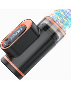 Rotierende Penispumpe Masturbatoren Cup mit 7 Schub- und 10 Vibrationsmodi, elektrischer Pocket Pussy Male Stroker Blowjob Sex Toy