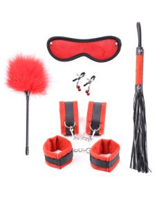 Red Hot Passion Schlafzimmer Bondage Kit Bondage Boutique für Paare (6 Stück)