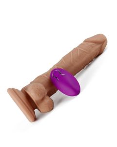 7,8 Zoll Realistischer Schwanz Vibrierender Penis Dildo mit Fernbedienung und Saugnapf
