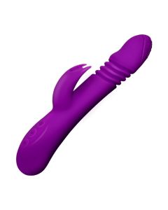 Rabbit Vibrator Massagestab 7 Frequenz Vibration Rotation mit Heizung für Frauen