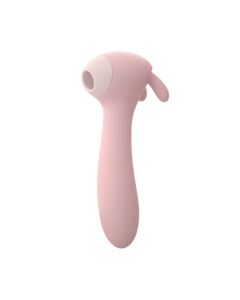 Rosa Silikon Wasserdicht G Spot Sucking Vibrator