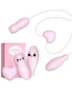 Doppelt vibrierende Kugel Klitoris Stimulator G-Punkt Vibrator für Paar spielen