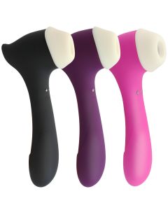 Silikon Wasserdicht Sucker Vibrator Klitoris Stimulator für Frauen