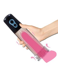 Sicherer automatischer Penis-Pumpen-Vibrator aus Silikon