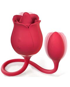 Rose Toy Klitoris Zunge lecken Vibrator mit vibrierenden Ei G Spot Klitoris Stimulation für Frauen und Paare