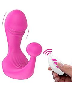 Tragbare und wiederaufladbare G-Punkt 12 Arten von Vibrationen Klitoris anal doppeltes Vergnügen Penis Vibrator
