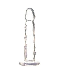 7 Zoll Kristallklarer Dildo mit Saugnapf
