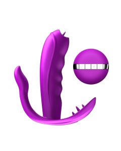 Kabellose Fernbedienung tragbare Zunge lecken Vibrator Sexspielzeug anal Stimulation Heizung