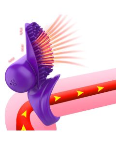 Vibrierender Penisring für Männer Cockring Klitoris Stimulieren Vibrator Verzögerte Ejakulation Ring