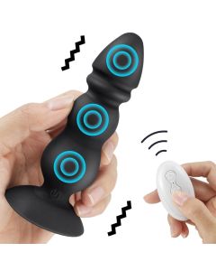 10 Geschwindigkeiten Butt Plug Vibrator für männliche Prostata Massage Wireless Remote Control Anal Plug