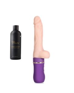 Leistungsstarker, schiebender Vibrator Realistischer Dildo für Frauen Klitorisl Vagina Stimulator