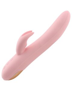 Silikon Dual Vibration Heizung 7 Geschwindigkeiten Rotation Kaninchen Vibrator