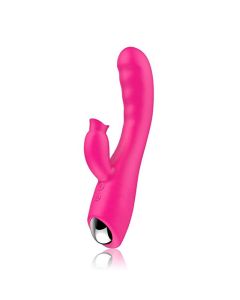 Wasserdichter, weicher USB-Auflade-Kabelloser, kabelloser Dual-Motor, leiser 30-Frequenz-Kaninchenvibrator zum Saugen
