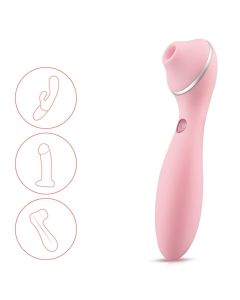Leiser rosa Silikon-Saugvibrator