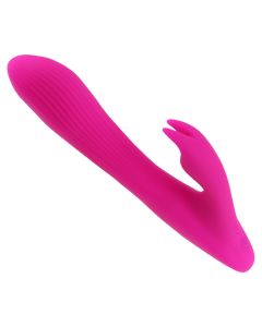 Wasserdichter Rabbit-Vibrator aus weichem Silikon mit 10 Modi für Frauen